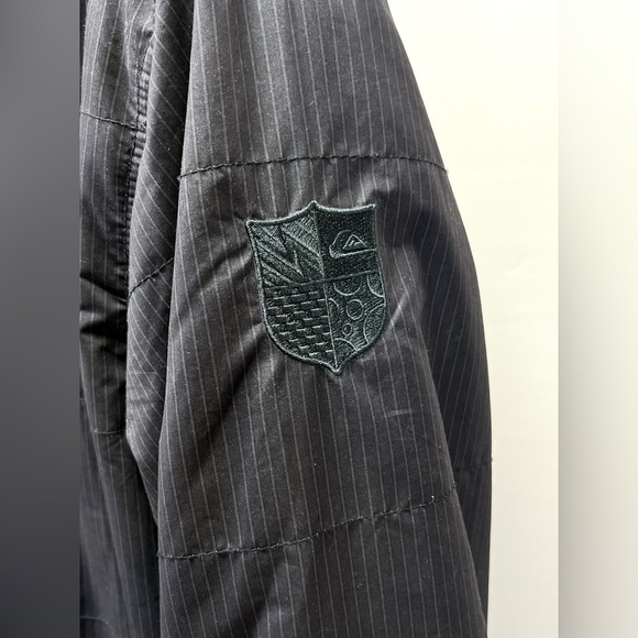 QUIKSILVER Men's Black Puffer Jacket with Stand-Up Collar size L - Picture 8 of 15